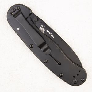Нож ESEE Avispa, D2, Full Black - складной туристические ножи из стали Нож ESEE Avispa, D2, Full Black - складной туристические ножи из стали