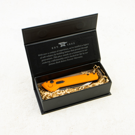 Нож Buck Wharncliffe Deploy Auto, 154CM, Aluminum Orange, 0838ORS-B Нож Buck Wharncliffe Deploy Auto, 154CM, Aluminum Orange, 0838ORS-B