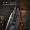 Нож Remette Cool Whale, Blackwashed 14C28N, G10 Black Handle, RTCL-GN2