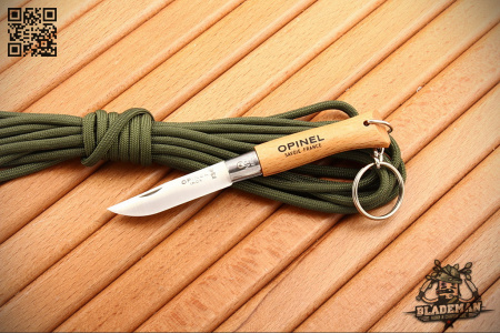 Нож-брелок Opinel №4, углеродистая сталь, Бук - купить в интернет-магазине Blademan