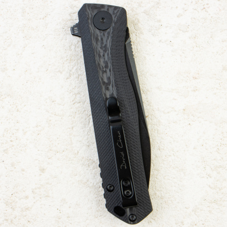 Нож Petrified Fish Forward, D2, Black Stonewashed, Carbon Fiber/G10 Black Handle, PF818CDW Нож Petrified Fish Forward, D2, Black Stonewashed, Carbon Fiber/G10 Black Handle, PF818CDW