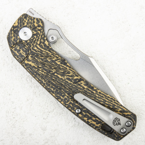 Нож QSP Hornbill, S35VN, Golden Carbon Fiber - складной туристические ножи из стали Нож QSP Hornbill, S35VN, Golden Carbon Fiber - складной туристические ножи из стали