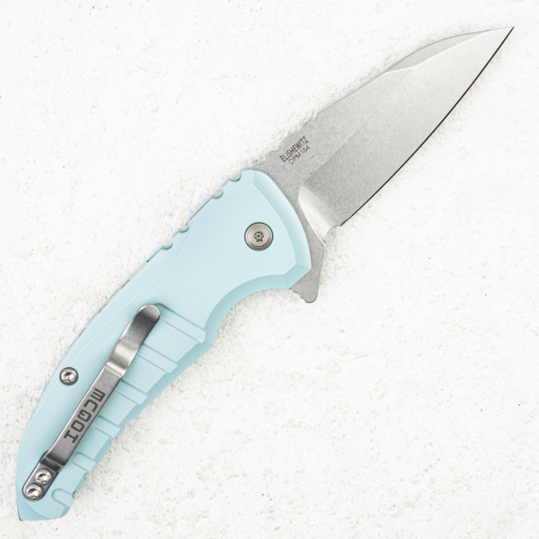 Нож Hogue X1 MicroFlip, CPM 154, Aluminum Aquamarine, 24163