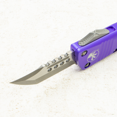 Нож Microtech Mini Troodon Hellhound, Apocalyptic, M390, Aluminum Purple, 819-10, (Signature Series) Нож Microtech Mini Troodon Hellhound, Apocalyptic, M390, Aluminum Purple, 819-10, (Signature Series)