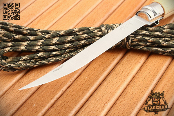 Нож филейный Opinel №15, Нержавеющая сталь, Бук - складной туристические ножи из стали