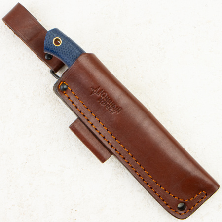 Нож Южный Крест Fang L, VG-10, Micarta Blue, Насечка