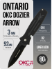 Нож Ontario OKC Dozier Arrow, D2 Black, G10 Black, 9101