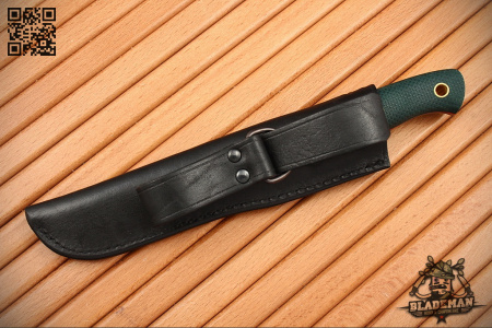 Южный Крест Fox S, N690, Конвекс, Микарта изумруд, Насечка - купить в интернет-магазине Blademan