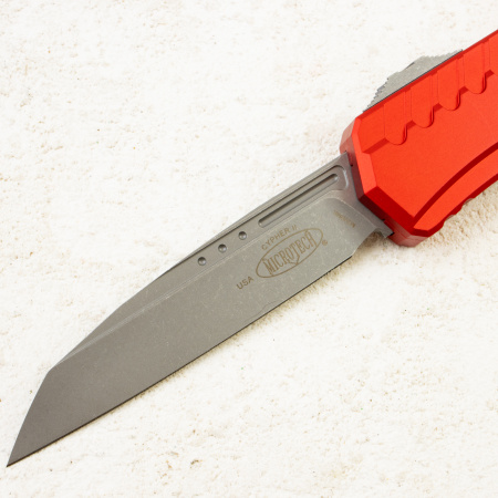 Нож Microtech Cypher II, Apocalyptic, M390MK, Aluminum Red, 1241-10 APRD Нож Microtech Cypher II, Apocalyptic, M390MK, Aluminum Red, 1241-10 APRD