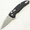 Нож Hogue X1-MicroFlip Wharncliffe, CPM 154, Aluminum Black, 24160
