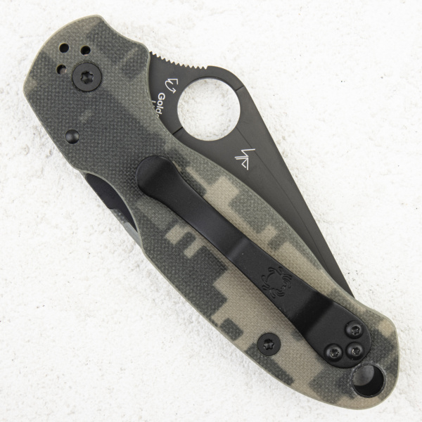 Spyderco Paramilitary 3, CPM S45VN Black, G10 Digital Camo, C223GPCMOBK