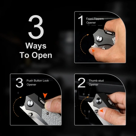 Нож Remette Meteor, M390, Titanium/Carbon Gray Handle, RTPT-B