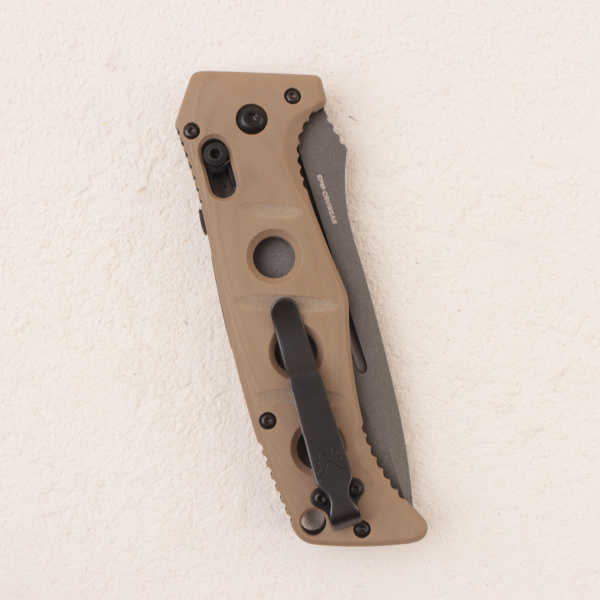 Нож Benchmade Auto Adamas, CruWear, Desert Tan G10 Handle, 2750GY-3