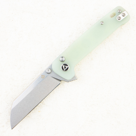 Нож QSP Penguin Button Lock, 14C28N, G10 Jade, QS130BL-B1