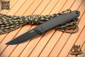 Нож Mr.Blade Lance, D2 Black Stonewash, Carbon - складной туристические ножи из стали