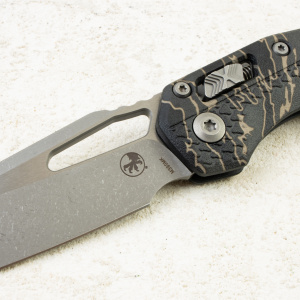 Нож Microtech MSI, Apocalyptic, M390, Polymer Tiger Stripe Camo, 210T-10 Нож Microtech MSI, Apocalyptic, M390, Polymer Tiger Stripe Camo, 210T-10