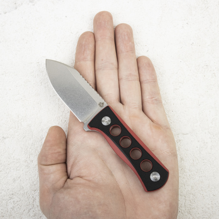Нож QSP Canary, 14C28N, G10 Black/Red