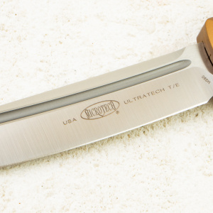 Нож Microtech Ultratech Tanto, Satin, M390, Aluminum Tan, 123-4 TA Нож Microtech Ultratech Tanto, Satin, M390, Aluminum Tan, 123-4 TA