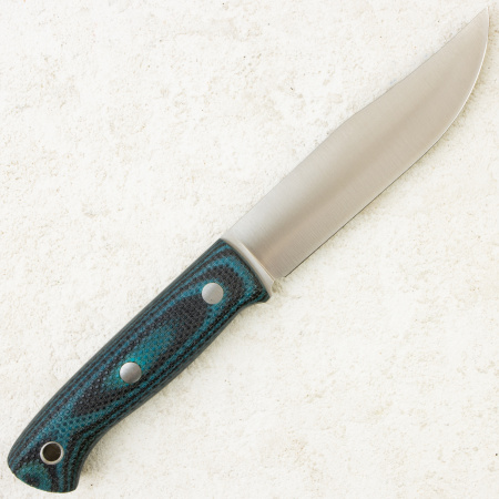 Нож Южный Крест Fox, VG-10, Convex, Micarta Black/Blue, Насечка