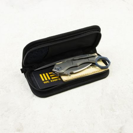 Нож WE Knife Tayra, Stonewashed, M390, Titanium Gray/Blue Handle, WE24069-2 Нож WE Knife Tayra, Stonewashed, M390, Titanium Gray/Blue Handle, WE24069-2