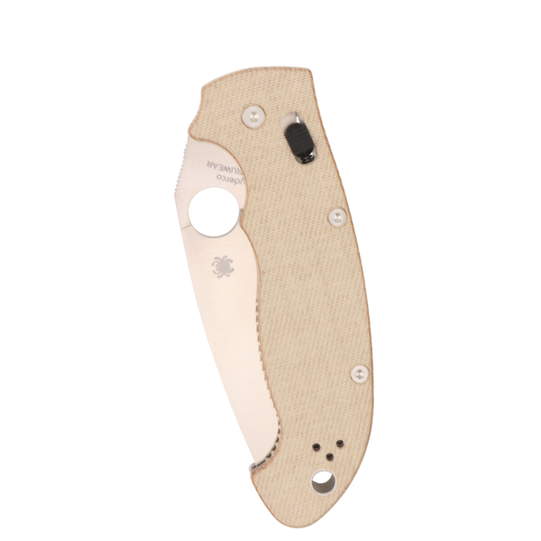 Нож Spyderco Manix 2 XL, CPM Cru-Wear, Canvas Micarta Brown Handle, C95MPCW2