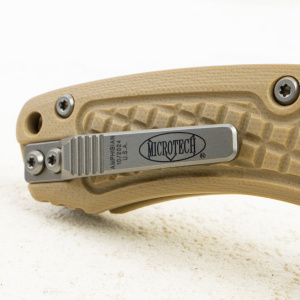 Нож Microtech Amphibian RAM-LOK, Stonewash, M390, G10 Frag Tan, 137RL-10 Нож Microtech Amphibian RAM-LOK, Stonewash, M390, G10 Frag Tan, 137RL-10