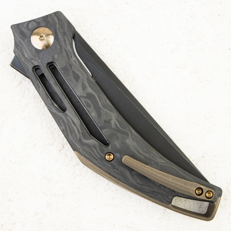 WE Knife Speedliner, CPM 20CV, Shredded Carbon Fiber / Titanium Handle