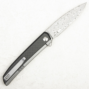 Нож CIVIVI Savant, Damascus, G10/Carbon Black - складной туристические ножи из стали Нож CIVIVI Savant, Damascus, G10/Carbon Black - складной туристические ножи из стали