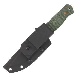 Нож HOT Knife Hoot, Cerakote Bronze, D2, Micarta Green Handle, Kydex