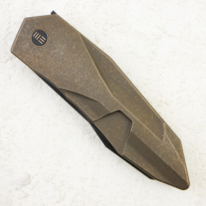 Нож WE Knife Solid Flipper Knife, CPM 20CV, Bronze Titanium Handle, WE22028-3 Нож WE Knife Solid Flipper Knife, CPM 20CV, Bronze Titanium Handle, WE22028-3