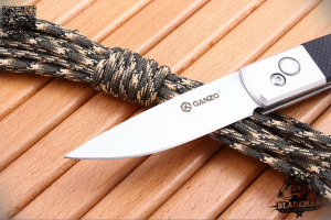 Нож Ganzo G7211, Satin, черный - складной туристические ножи из стали