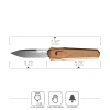 Нож Remette Swordfish Tanto, 14C28N, Titanium Bronze/Carbon Black Inlay Handle, ZL103C6
