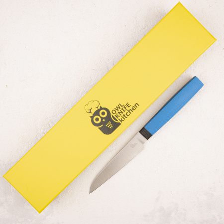 Нож овощной OWL P100 F, Cromax, G10 Blue