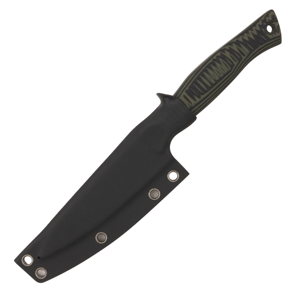 Нож овощной OWL S100 F, N690 Cryo, G10 Black/Olive, Kydex