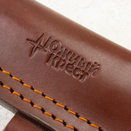 Нож Южный Крест Fang L, VG-10, Micarta Black/Red, Насечка