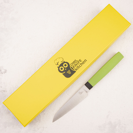 Нож овощной OWL P100 F, Cromax, G10 Green