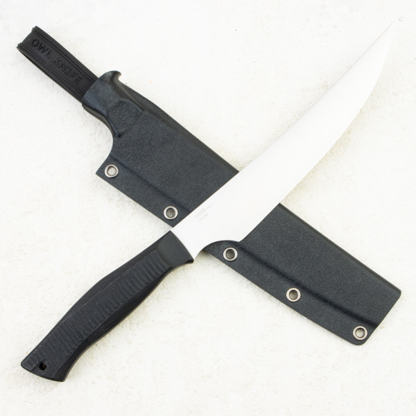 Нож OWL FS190 F Филейный, N690 Cryo, Micarta Black, Kydex