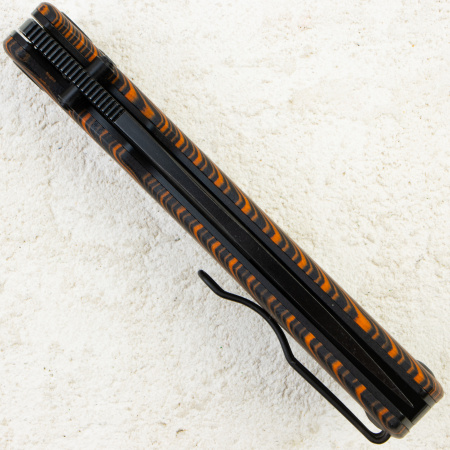 Нож Petrified Fish Lis, Black Stonewash, 10Cr15CoMov, G-Mascus Orange Handle, PFP14ODMDW Нож Petrified Fish Lis, Black Stonewash, 10Cr15CoMov, G-Mascus Orange Handle, PFP14ODMDW
