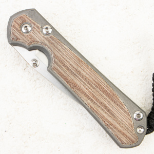 Нож Chris Reeve Small Sebenza 31 Inlay, CPM MagnaCut, Titanium / Natural Canvas Micarta Handle - складной туристические ножи из стали Нож Chris Reeve Small Sebenza 31 Inlay, CPM MagnaCut, Titanium / Natural Canvas Micarta Handle - складной туристические ножи из стали