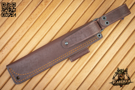 Нож Южный Крест Модель X M, N690, Конвекс, Микарта Синяя, Насечка - купить в интернет-магазине Blademan