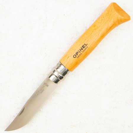 Нож Opinel №8 Trekking, XC90, Beech Wood, Кожаный чехол, 1089