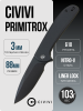 Нож CIVIVI Primitrox, Black Stonewashed, Nitro-V, G10 Black Handle, C23005A-2 Нож CIVIVI Primitrox, Black Stonewashed, Nitro-V, G10 Black Handle, C23005A-2