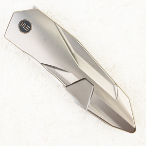 Нож WE Knife Solid, CPM 20CV, Bead Blasted Titanium - складной туристические ножи из стали Нож WE Knife Solid, CPM 20CV, Bead Blasted Titanium - складной туристические ножи из стали