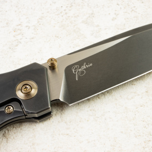 Нож WE Knife WE-Guthrie, Polished Gray, CPM 20CV, Titanium/FatCarbon Fiber Inlay Handle, WE23072B-3 Нож WE Knife WE-Guthrie, Polished Gray, CPM 20CV, Titanium/FatCarbon Fiber Inlay Handle, WE23072B-3