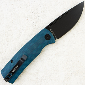 Нож Petrified Fish Beluga, K110, Black Stonewash, Micarta Blue Handle, PFP01BMW Нож Petrified Fish Beluga, K110, Black Stonewash, Micarta Blue Handle, PFP01BMW