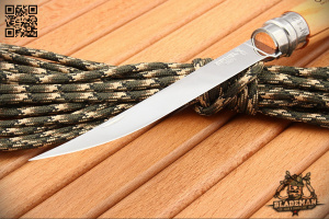 Нож филейный Opinel №12, Нержавеющая сталь, Оливковое дерево - складной туристические ножи из стали