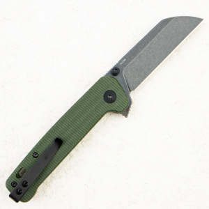 Нож QSP Penguin Button Lock, 14C28N, Micarta Green, QS130BL-C2 Нож QSP Penguin Button Lock, 14C28N, Micarta Green, QS130BL-C2