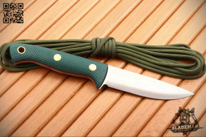 Нож Южный Крест Шершень, D2, Kонвекс, Микарта изумруд, Насечка - купить в интернет-магазине Blademan