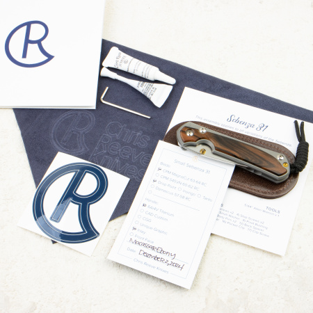 Нож Chris Reeve Small Sebenza 31 Inlay, CPM MagnaCut, Titanium/Macassar Ebony Handle, S31-1116