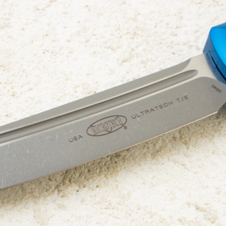 Нож Microtech Ultratech, Apocalyptic, M390, Aluminium Blue, 123-10 APBL Нож Microtech Ultratech, Apocalyptic, M390, Aluminium Blue, 123-10 APBL